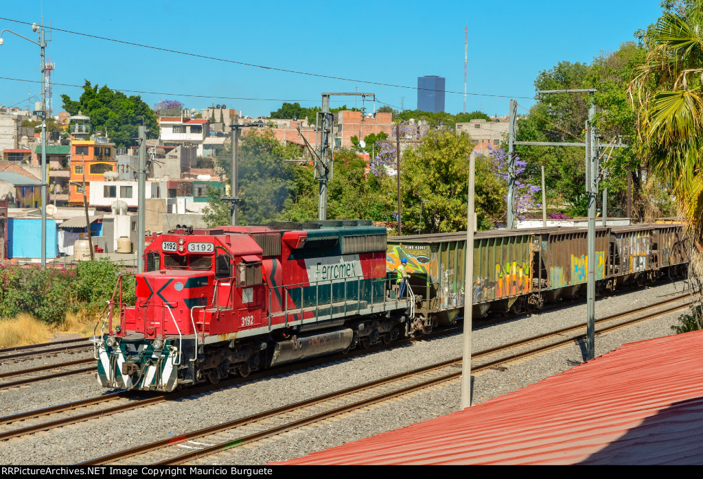 FXE SD40-2 leading a train